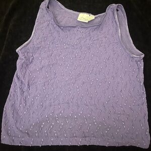 Secret Treasures Lavender Textured Tank Top